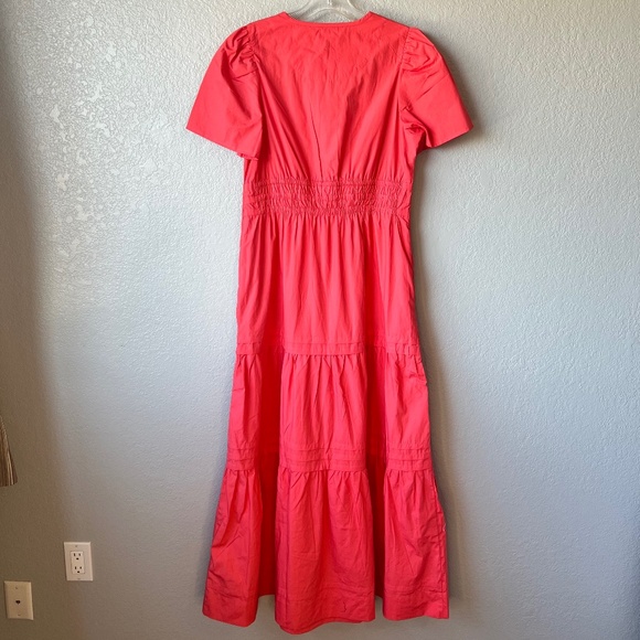 NWT - Quince 100% Organic Poplin Cotton Tiered Maxi Dress - Picture 5 of 11